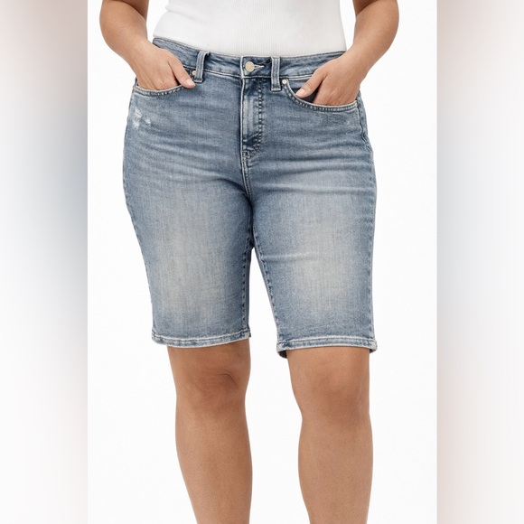 Denver Hayes Pants - DENVER HAYES Hi-Rise Bermuda Shorts | Size 10